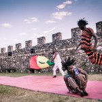 acrobati circo di strada buskers fekat etiopia