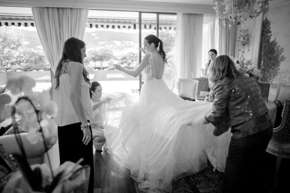 preparazione sposa abito Vera Wang